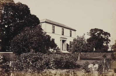 Newton House , stood on the left bank of the Clyde where it meets the Calder - Built in 1825 by Sir James Montgomery to replace a 17th century building - Photographed by Thomas Annan 1870